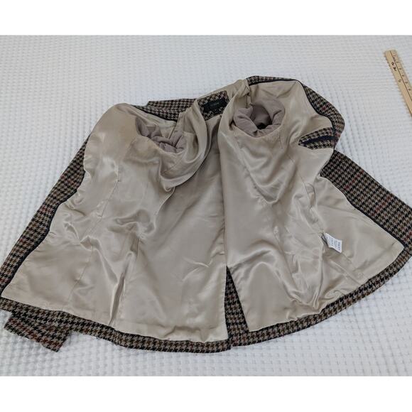 J.Crew Regent houndstooth jewel embellished collar blazer sz 8 - Picture 7 of 16